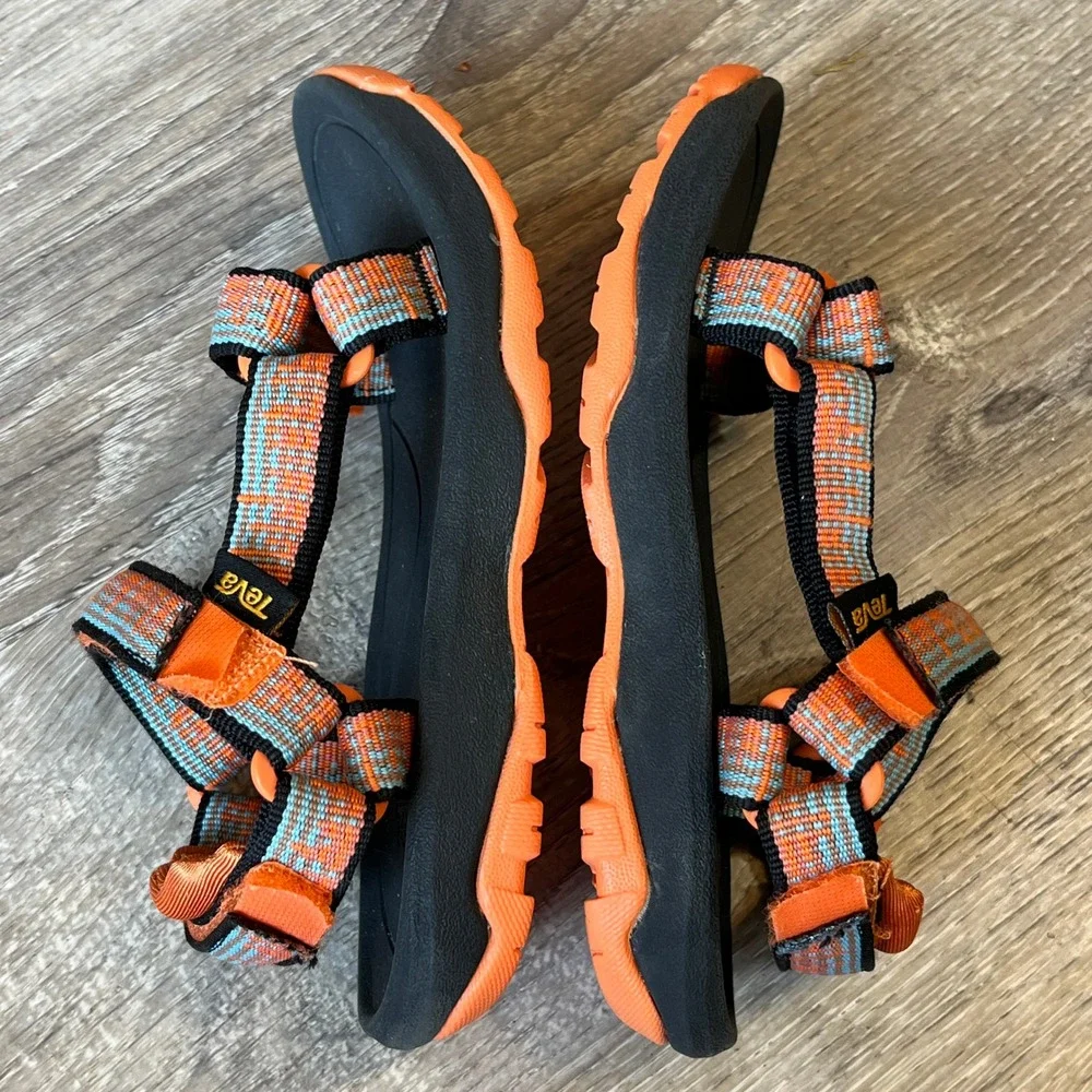 Teva Hurricane XLT2 Kids Orange Blue Multi Sport Sandal 1019390T Size 10 Toddler